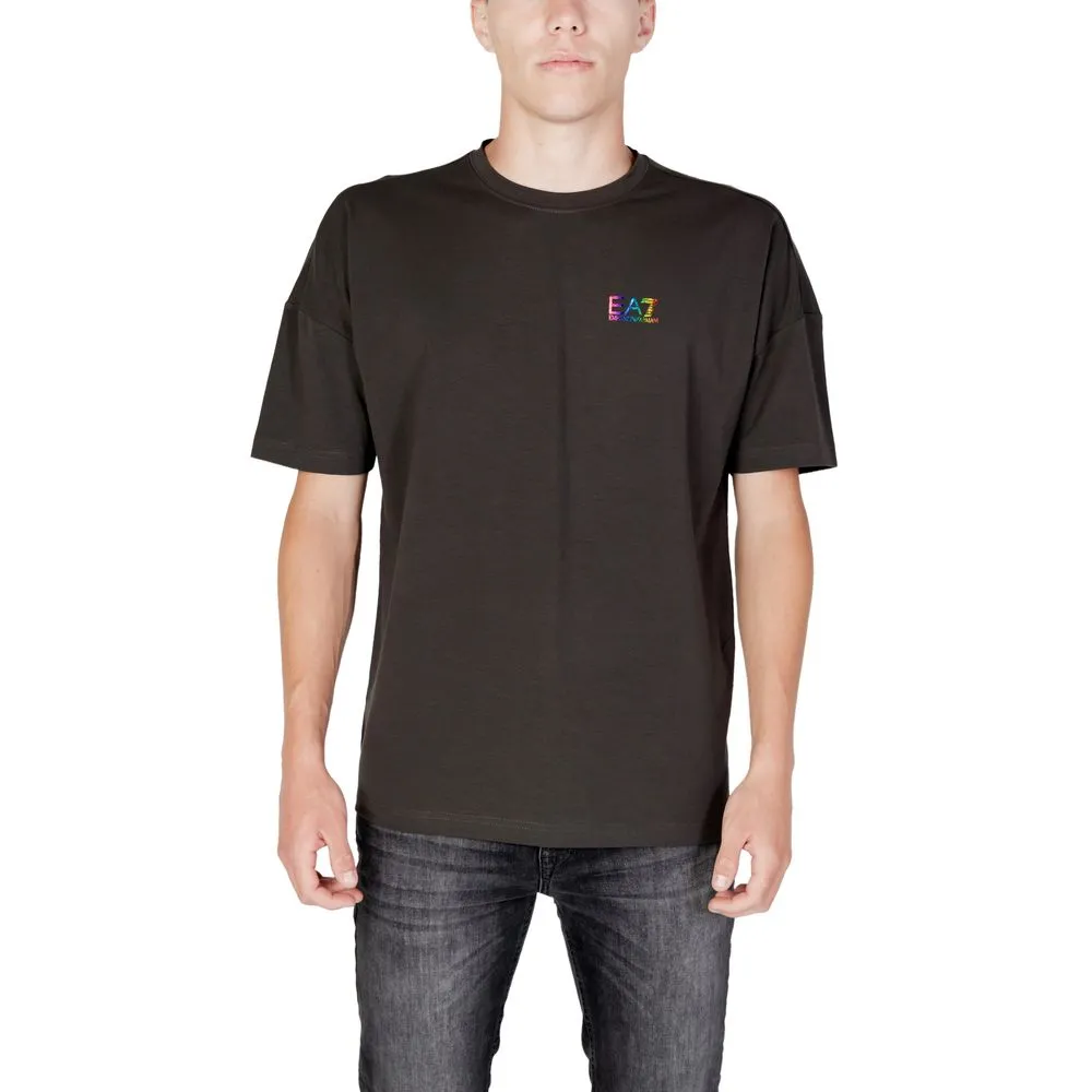 EA7 Emporio Armani Men's Gray Cotton T-Shirt