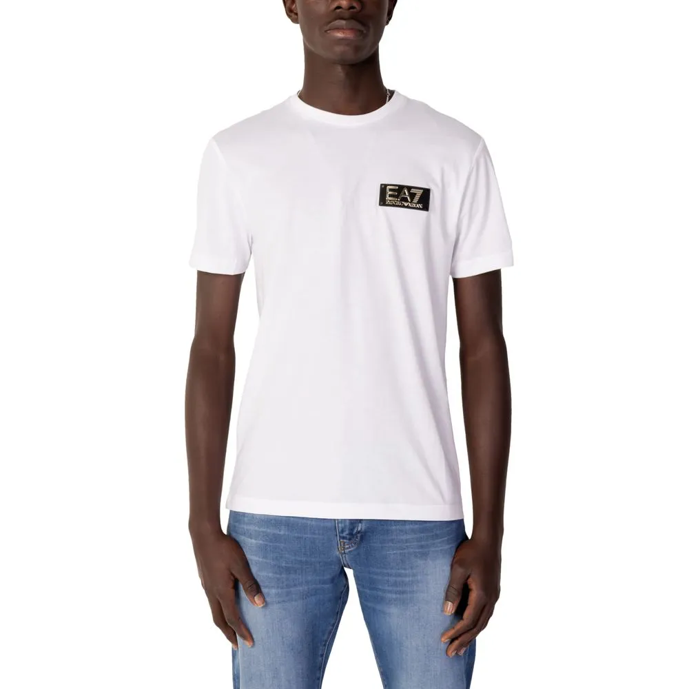 EA7 Emporio Armani Men's White Cotton T-Shirt