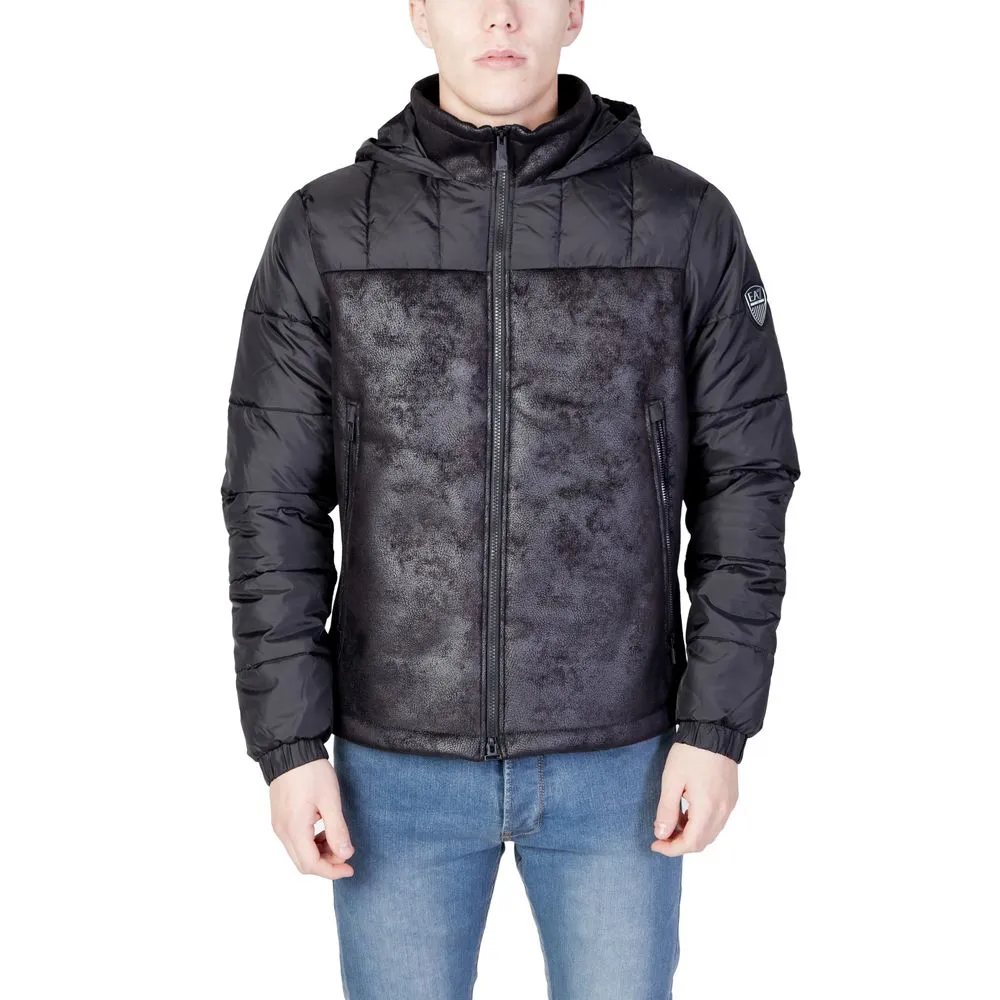 EA7 Emporio Armani Men's Black Polyester Jacket