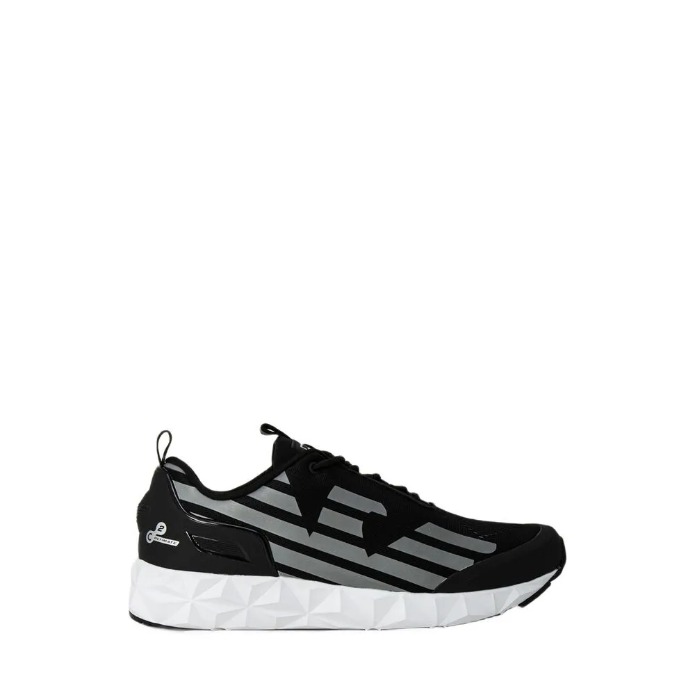 EA7 Emporio Armani Men's Black Polyester Sneaker