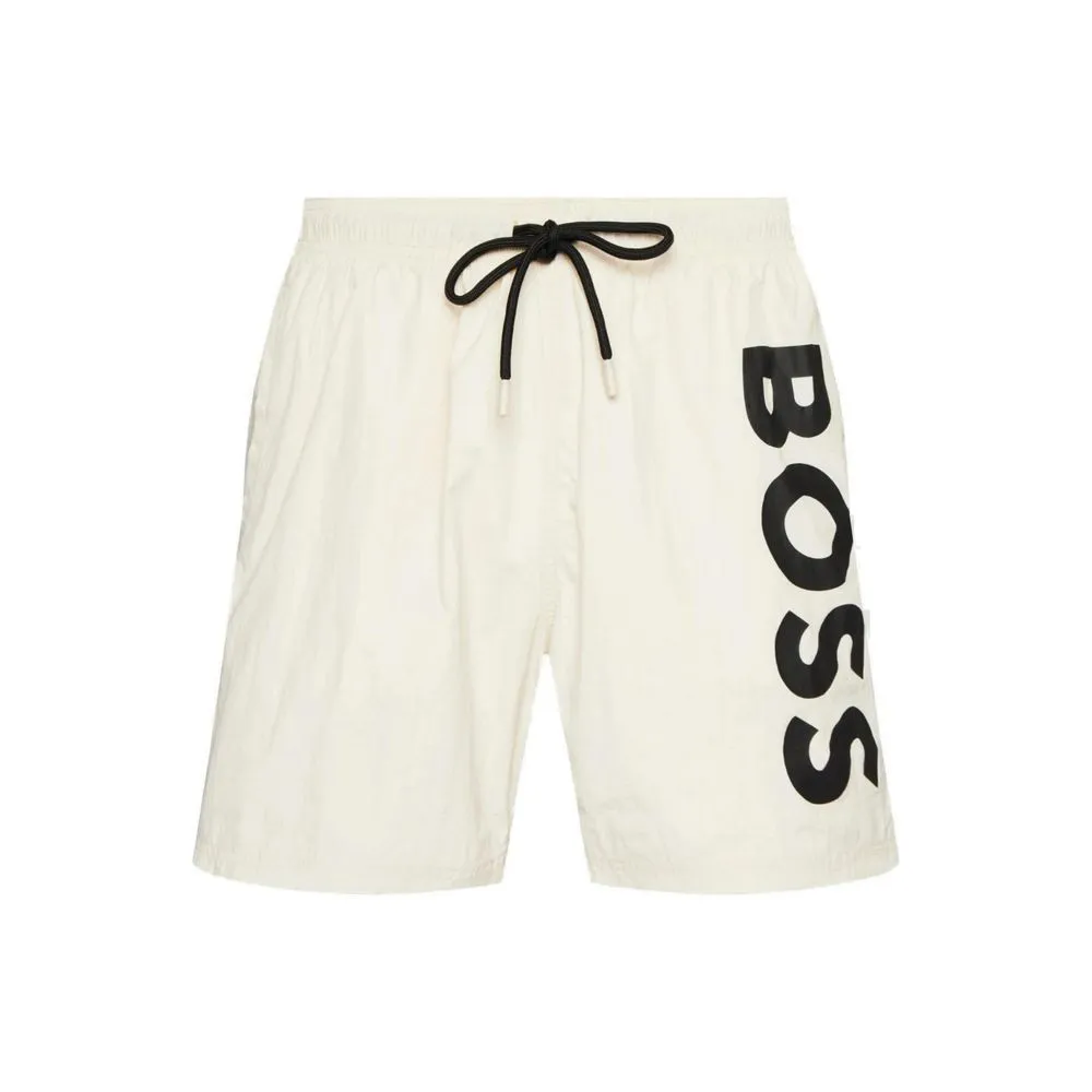 Hugo Boss Men's Beige Polyester Swimwear