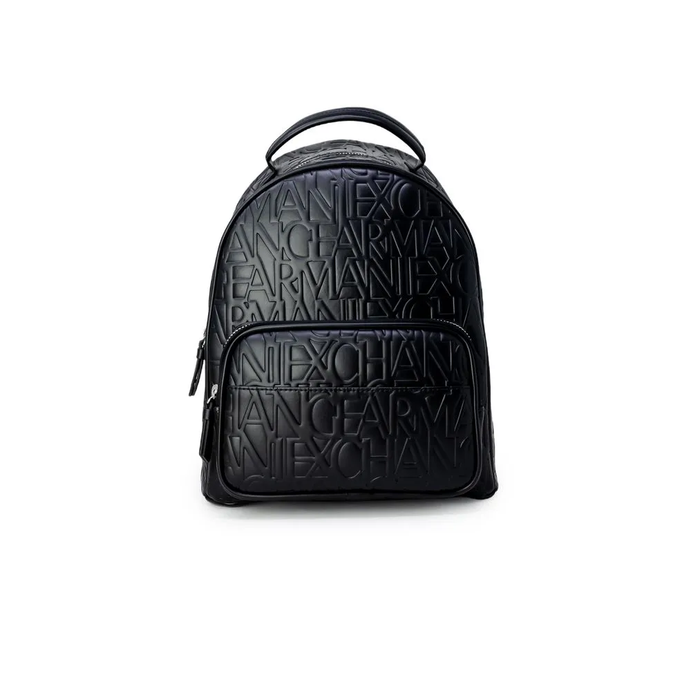 Armani Exchange Women's Black Polyester Backpack