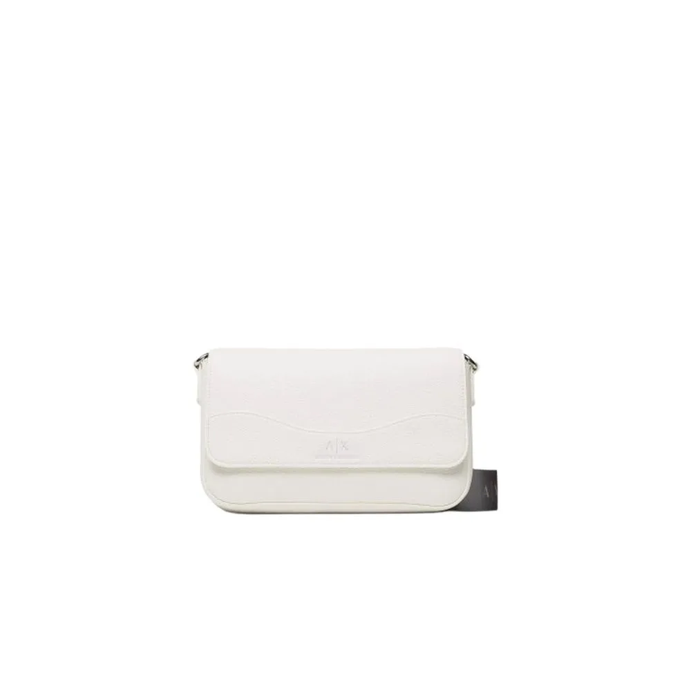 Armani Exchange Women's White Synthetic Leather Handbag