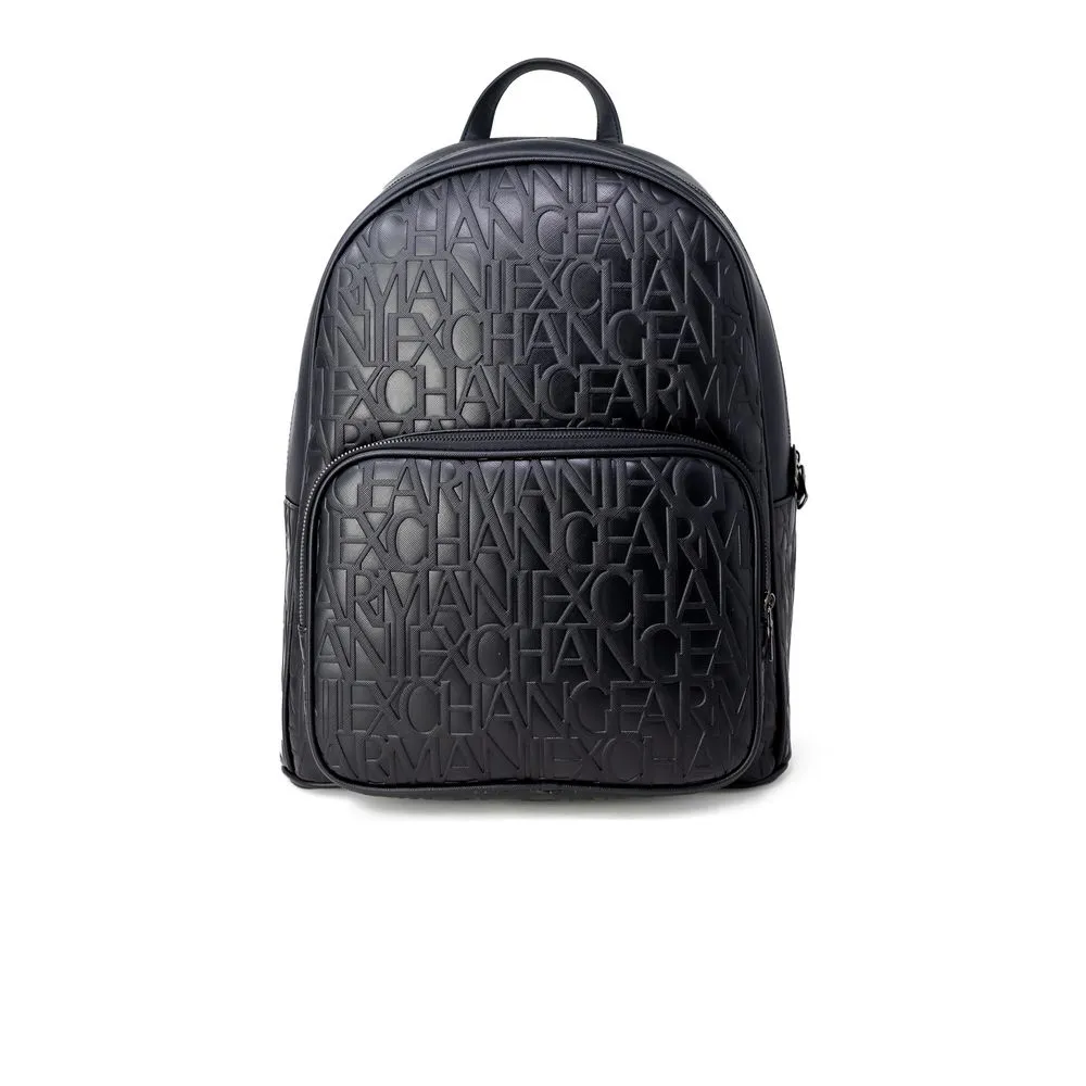 Armani Exchange Men's Black Polyester Backpack