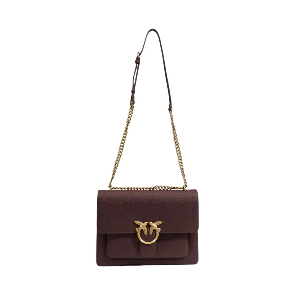 PINKO Women's Brown Leather Handbag