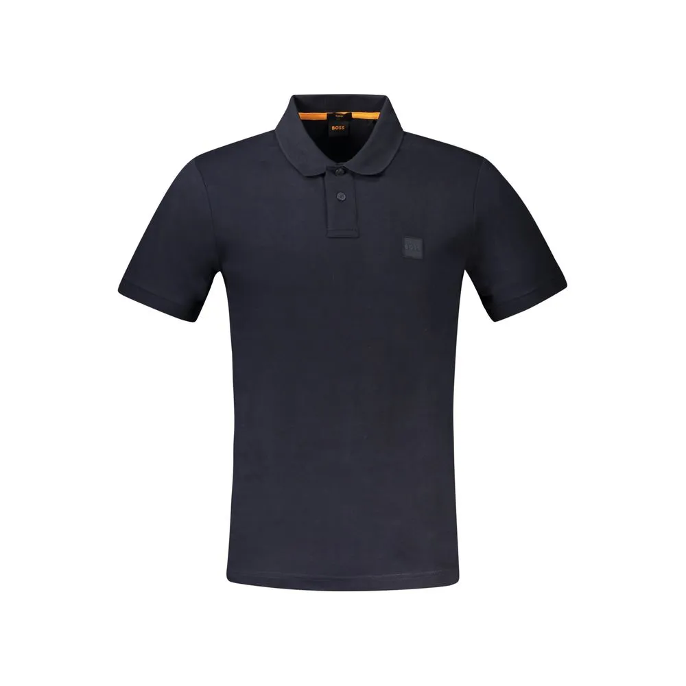 Hugo Boss Blue Cotton Men Polo Shirt