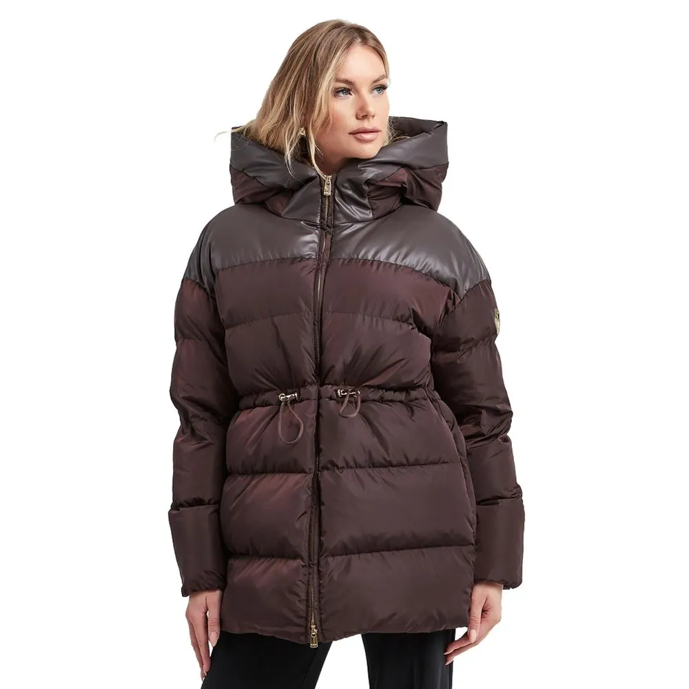 PINKO Women's Brown Polyamide Jackets & Coat
