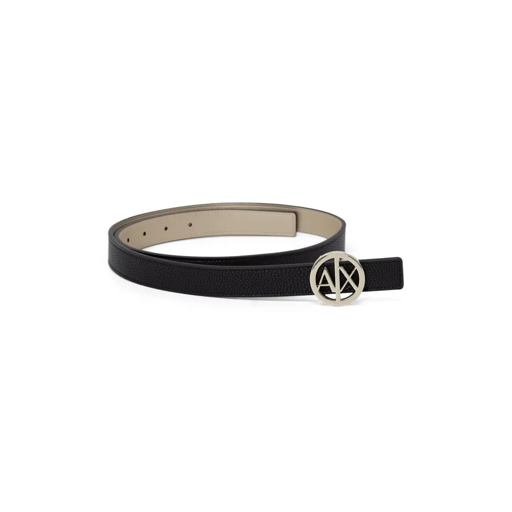 Armani Exchange Women's Gold Polyester Belt