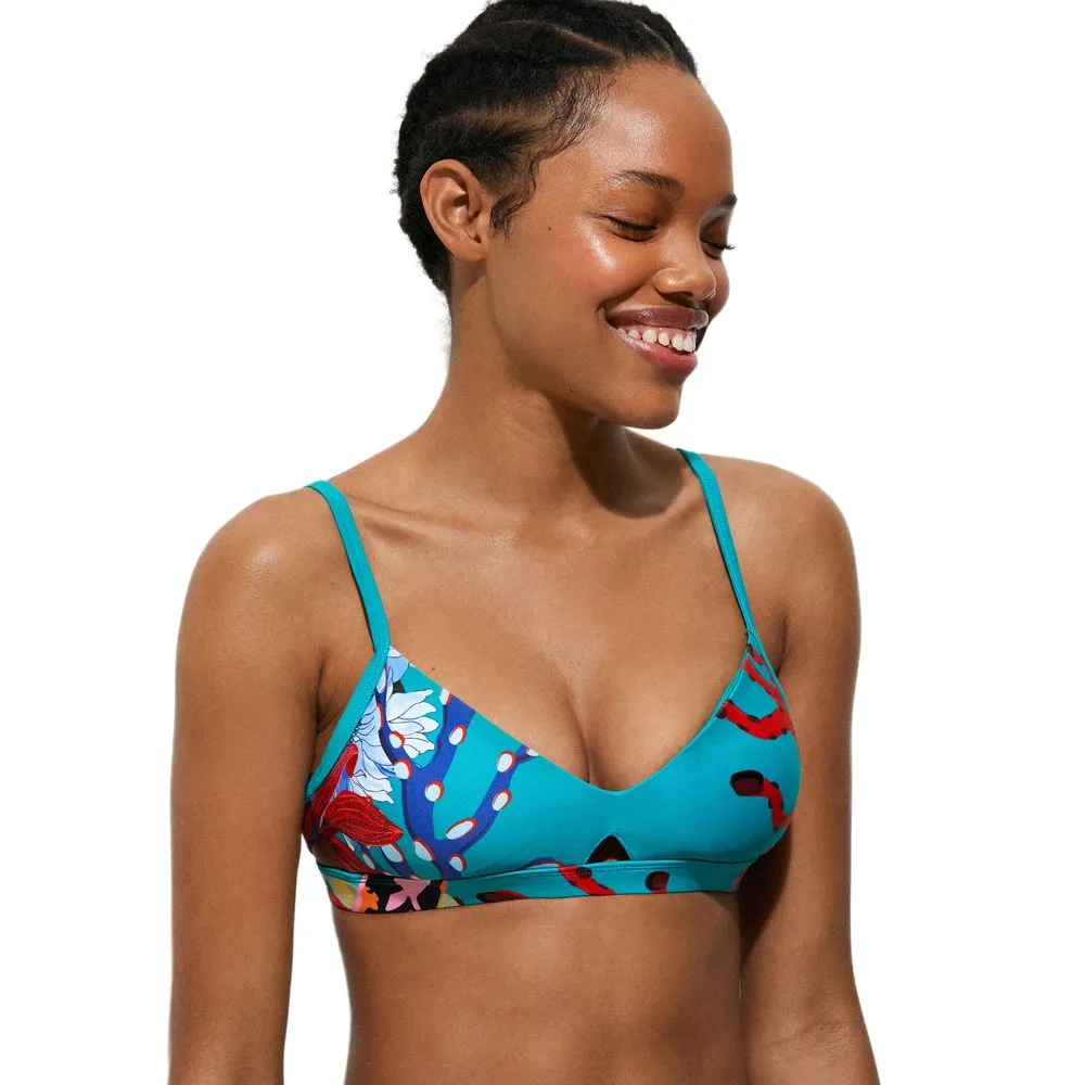 Desigual Women's Turquoise Polyester Swimwear