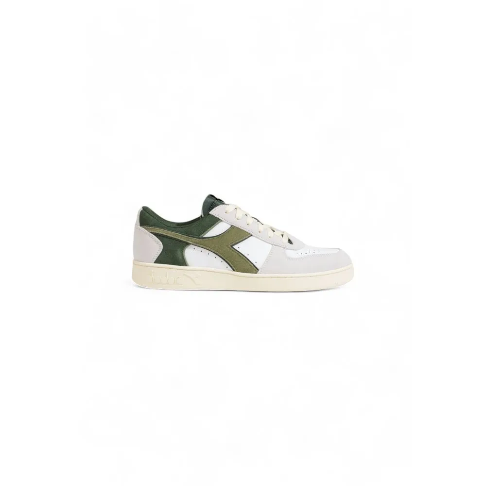 Diadora Men's Green Leather Sneaker
