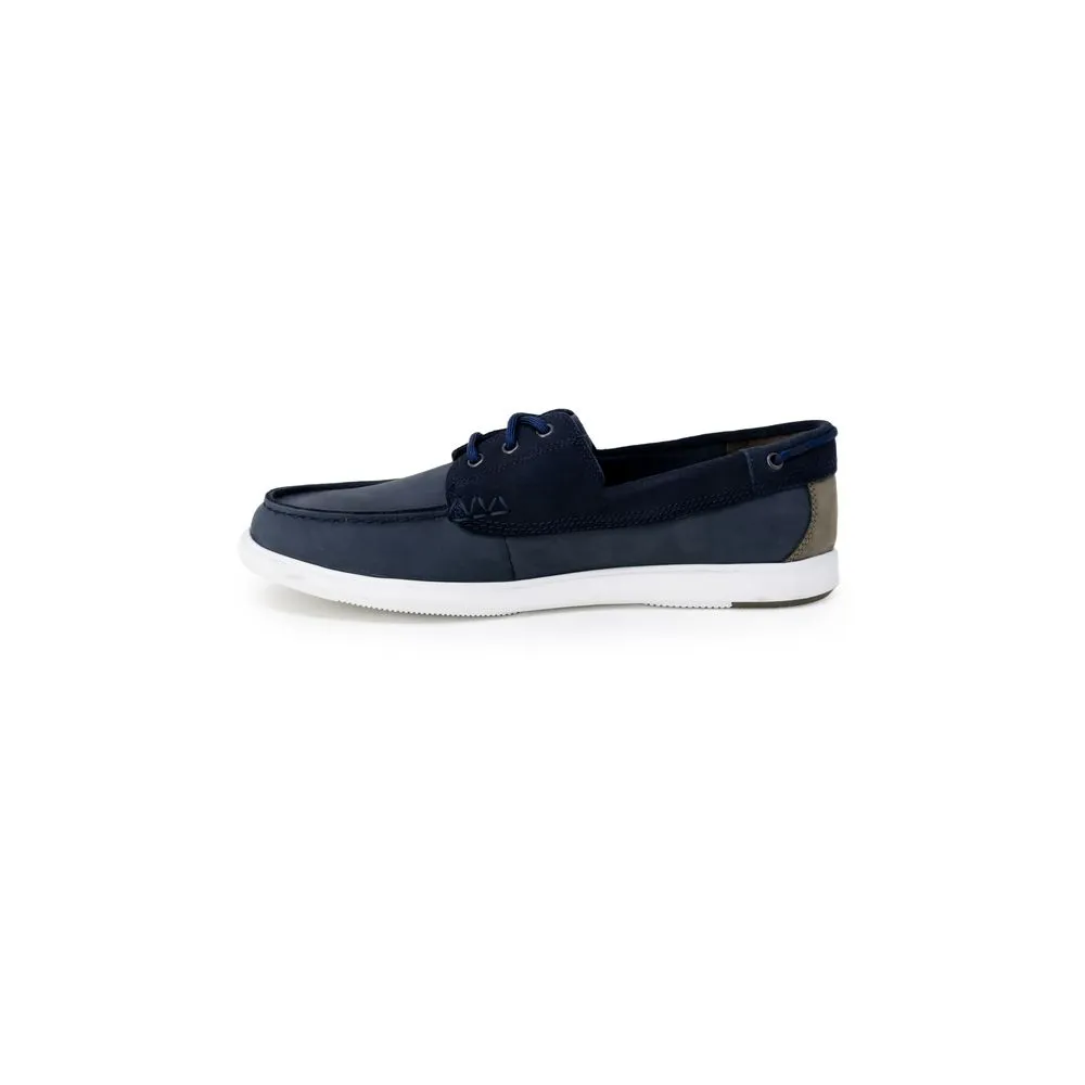 Clarks Men's Blue Leather Casual