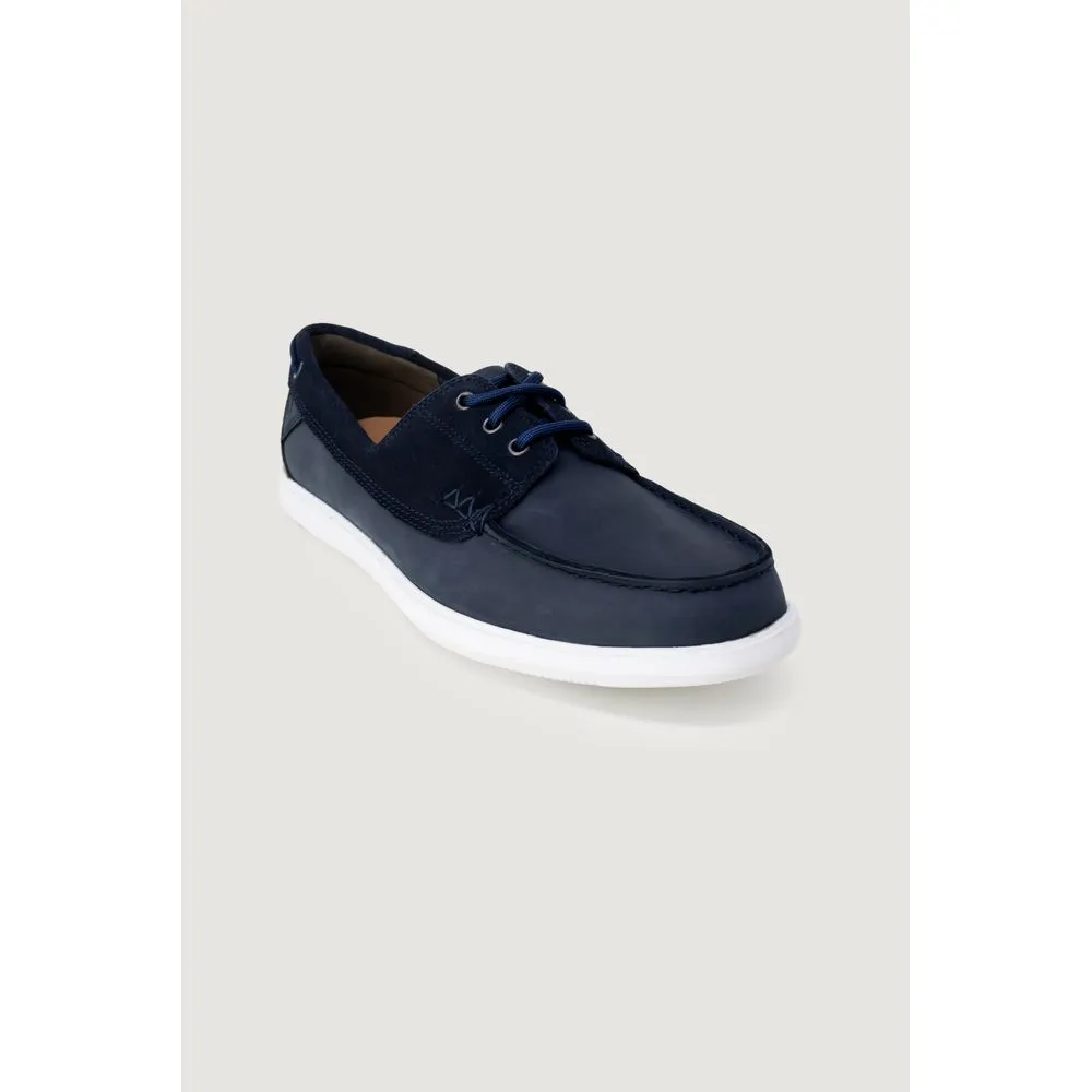 Clarks Men's Blue Leather Casual