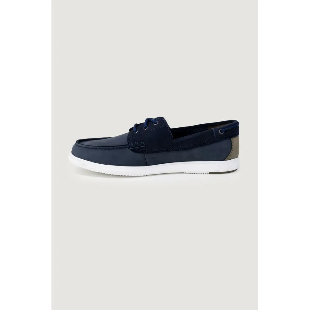 Clarks Men's Blue Leather Casual