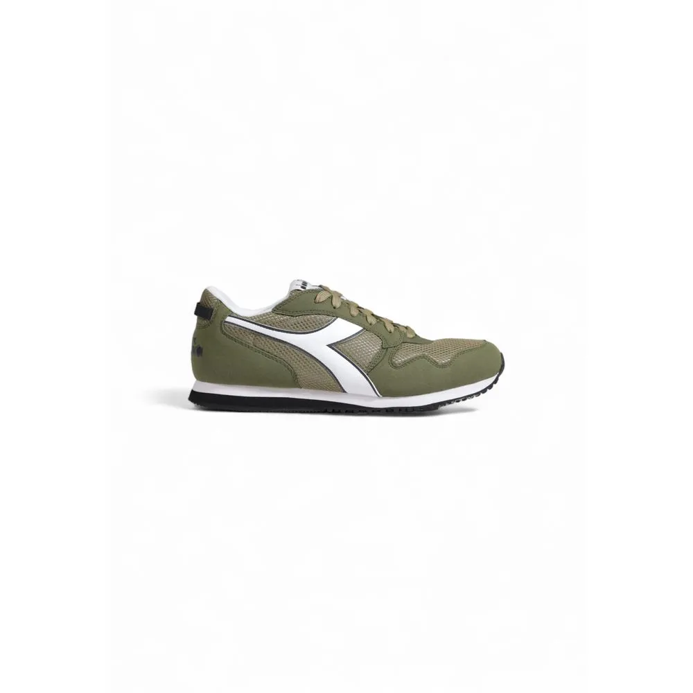 Diadora Men's Green Textile Sneaker