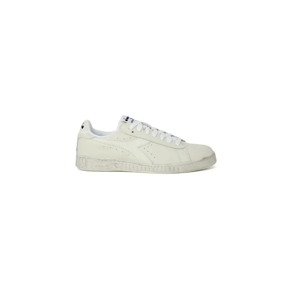 Diadora Men's White Synthetic Leather Sneaker