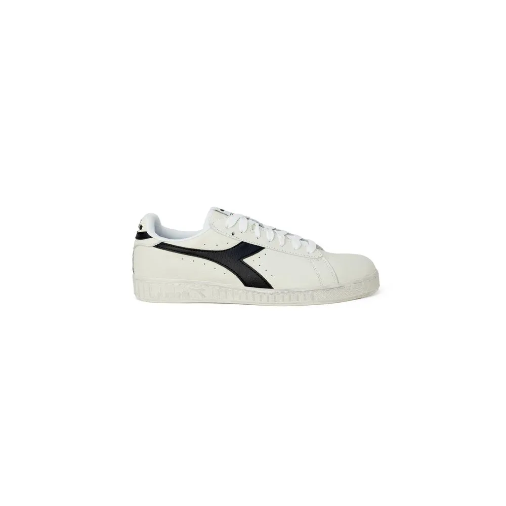 Diadora Men's Black Leather Leather Sneaker