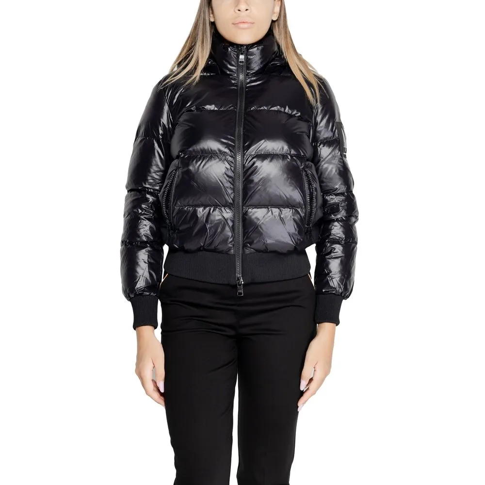 Armani Exchange Women's Black Polyamide Jackets & Coat