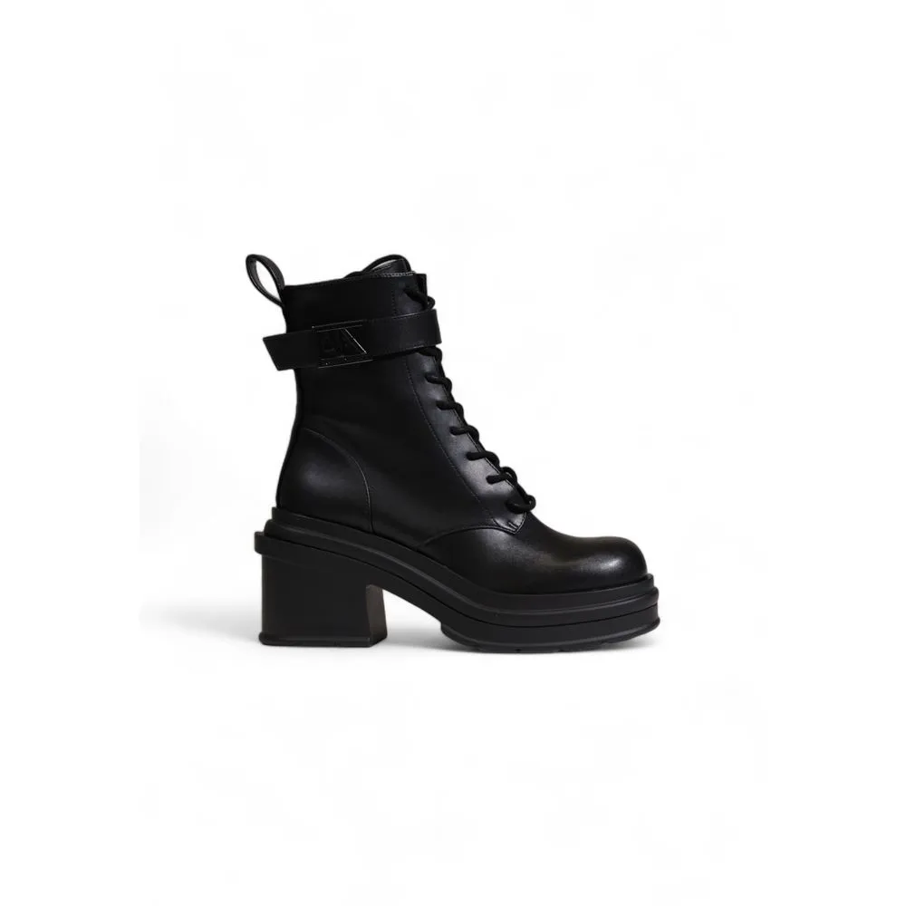 Armani Exchange Women's Black Polyester Boot
