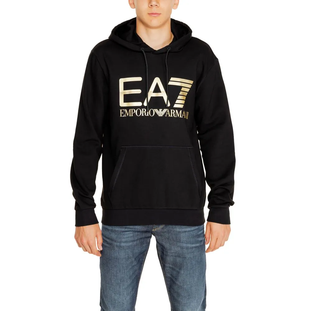 EA7 Emporio Armani Men's Black Cotton Sweater