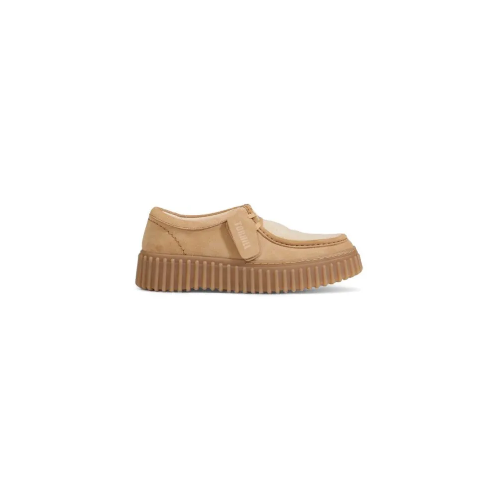 Clarks Women's Beige Rubber Flat Shoe