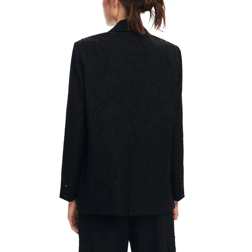 Desigual Women's Black Polyester Suits & Blazer
