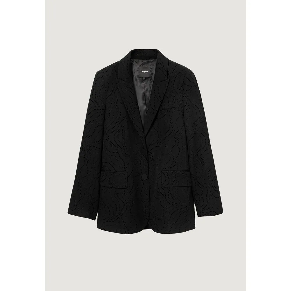 Desigual Women's Black Polyester Suits & Blazer