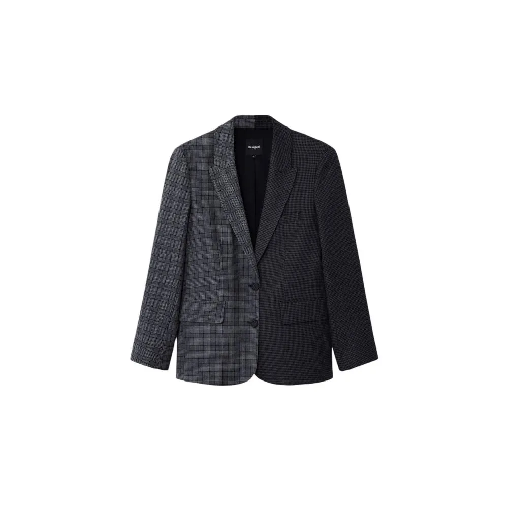 Desigual Women's Black Polyester Suits & Blazer