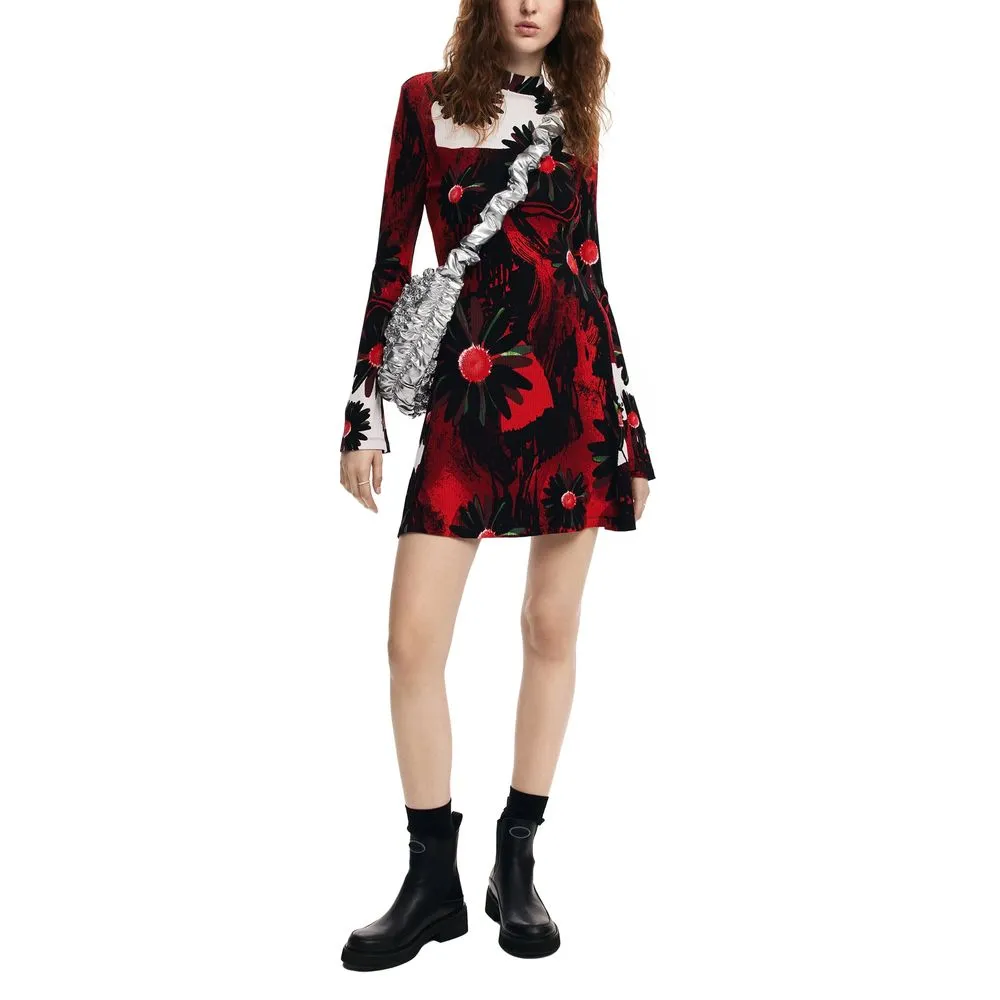 Desigual Women's Red Viscose Dress