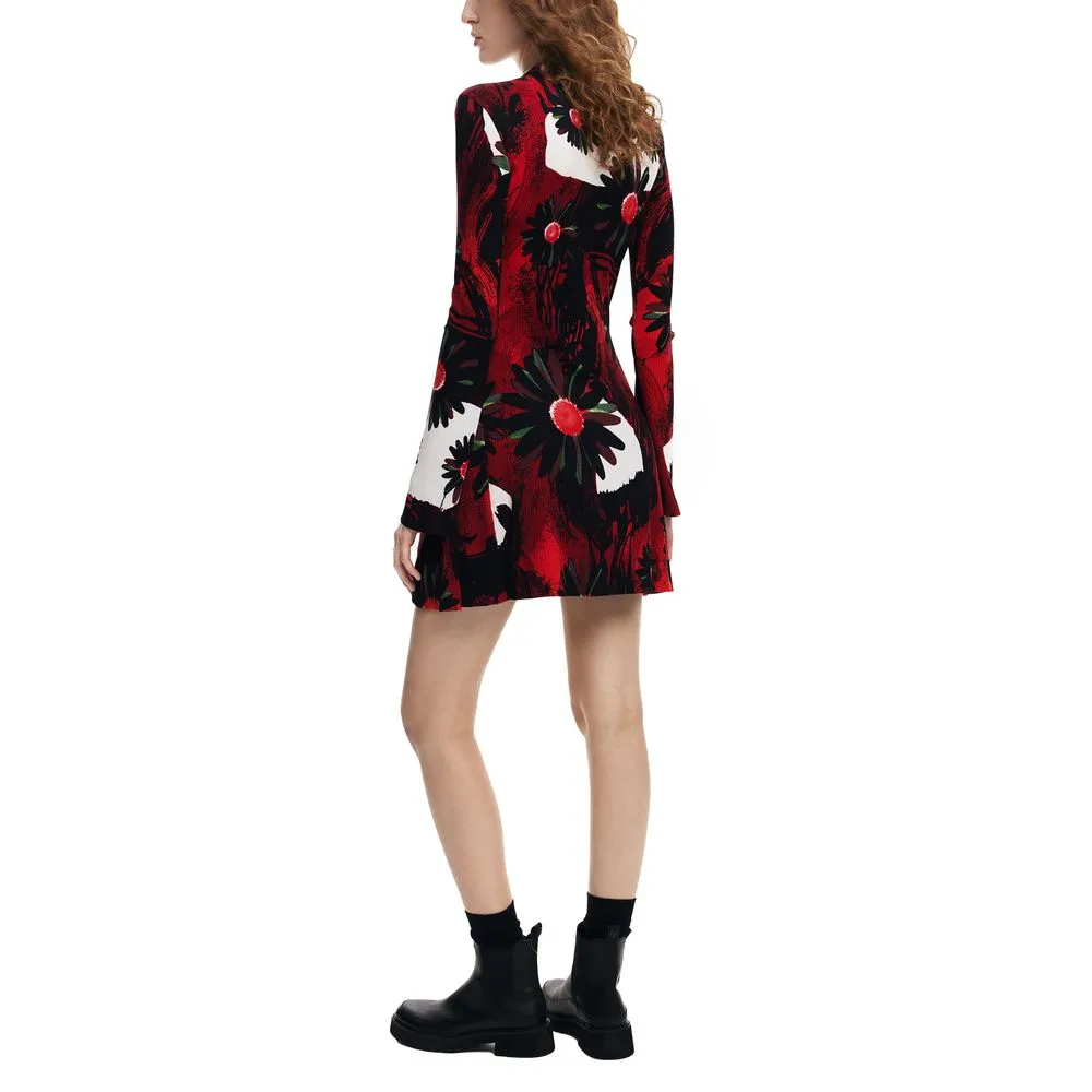 Desigual Women's Red Viscose Dress