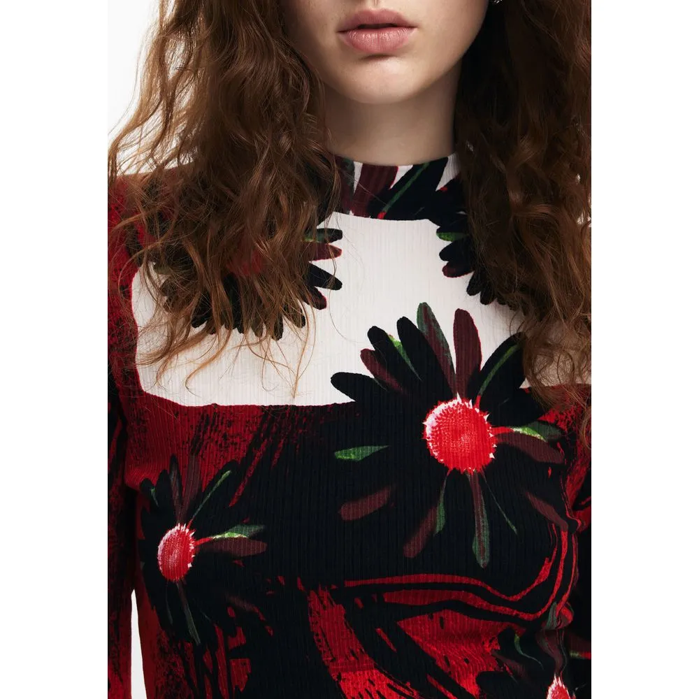 Desigual Women's Red Viscose Dress
