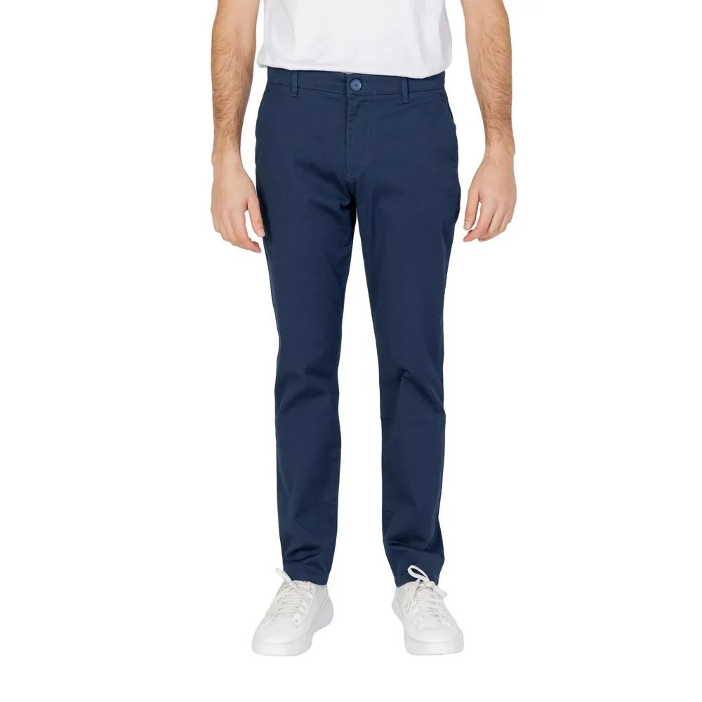 Armani Exchange Men's Blue Cotton Jeans & Pant