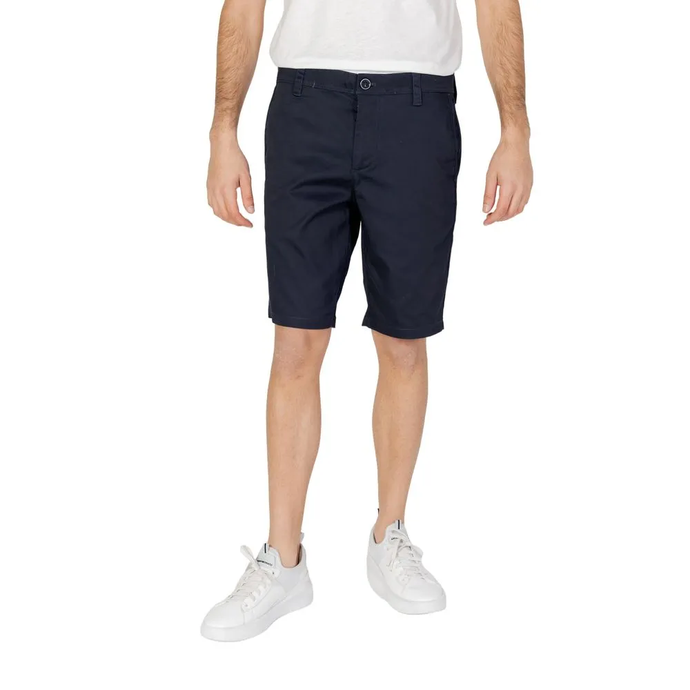 Armani Exchange Men's Blue Cotton Short