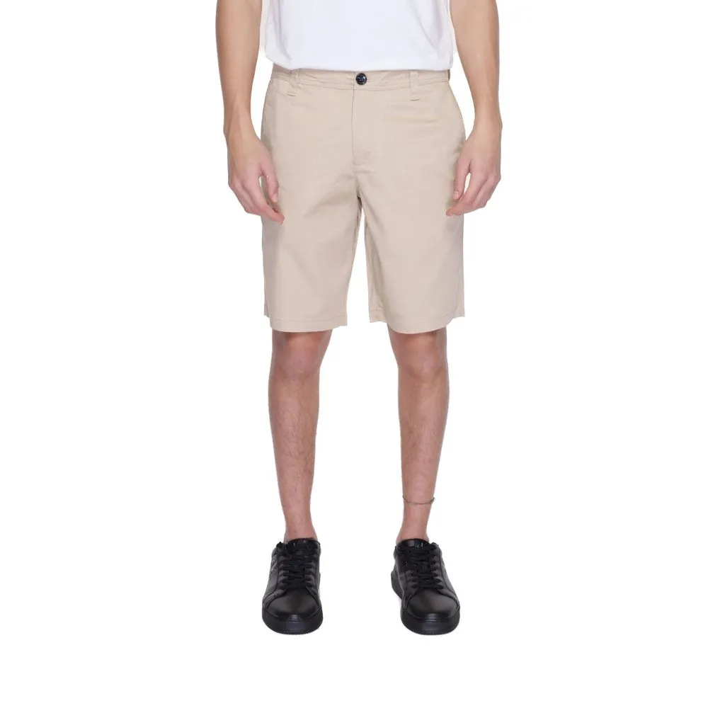 Armani Exchange Men's Beige Cotton Short