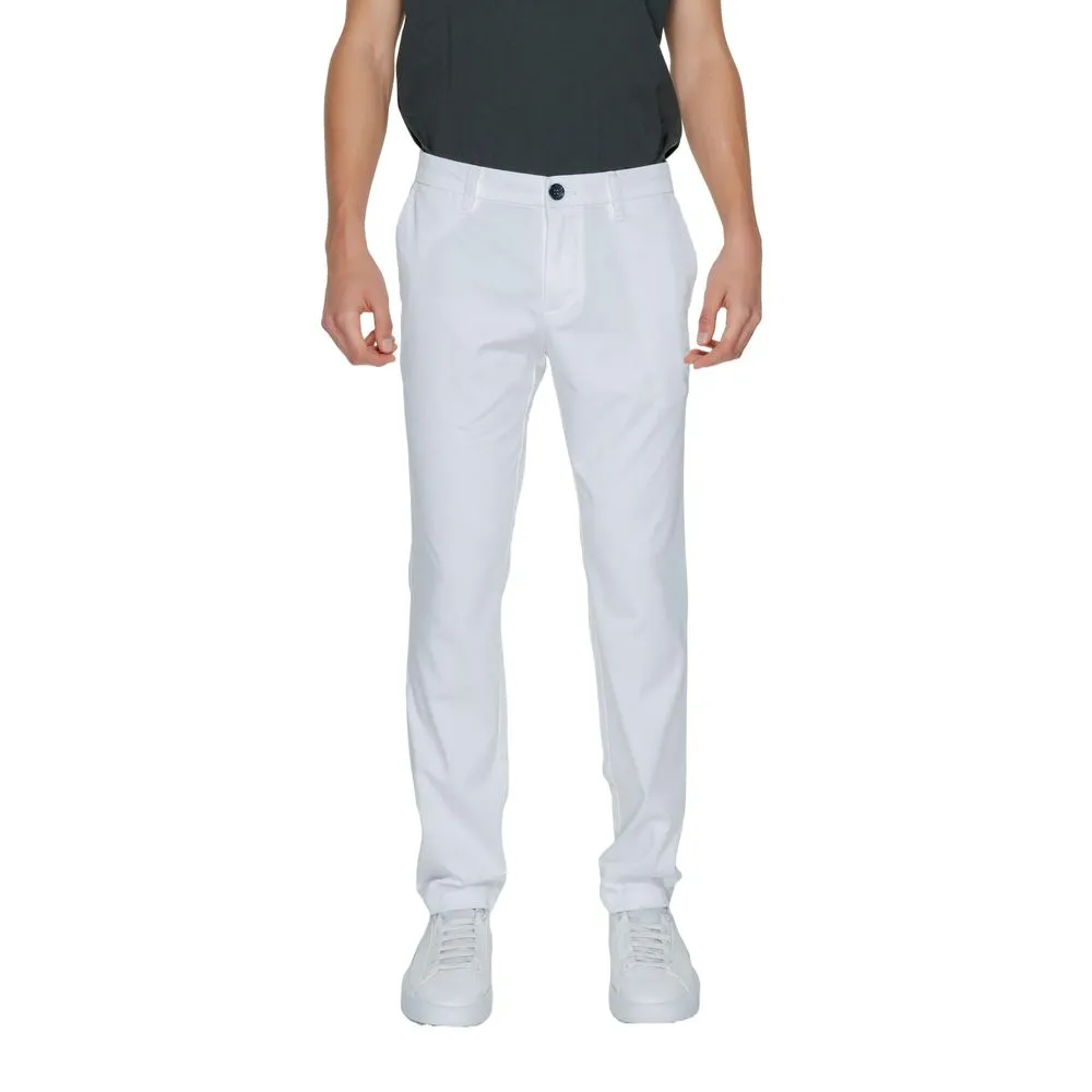 Armani Exchange Men's White Cotton Jeans & Pant