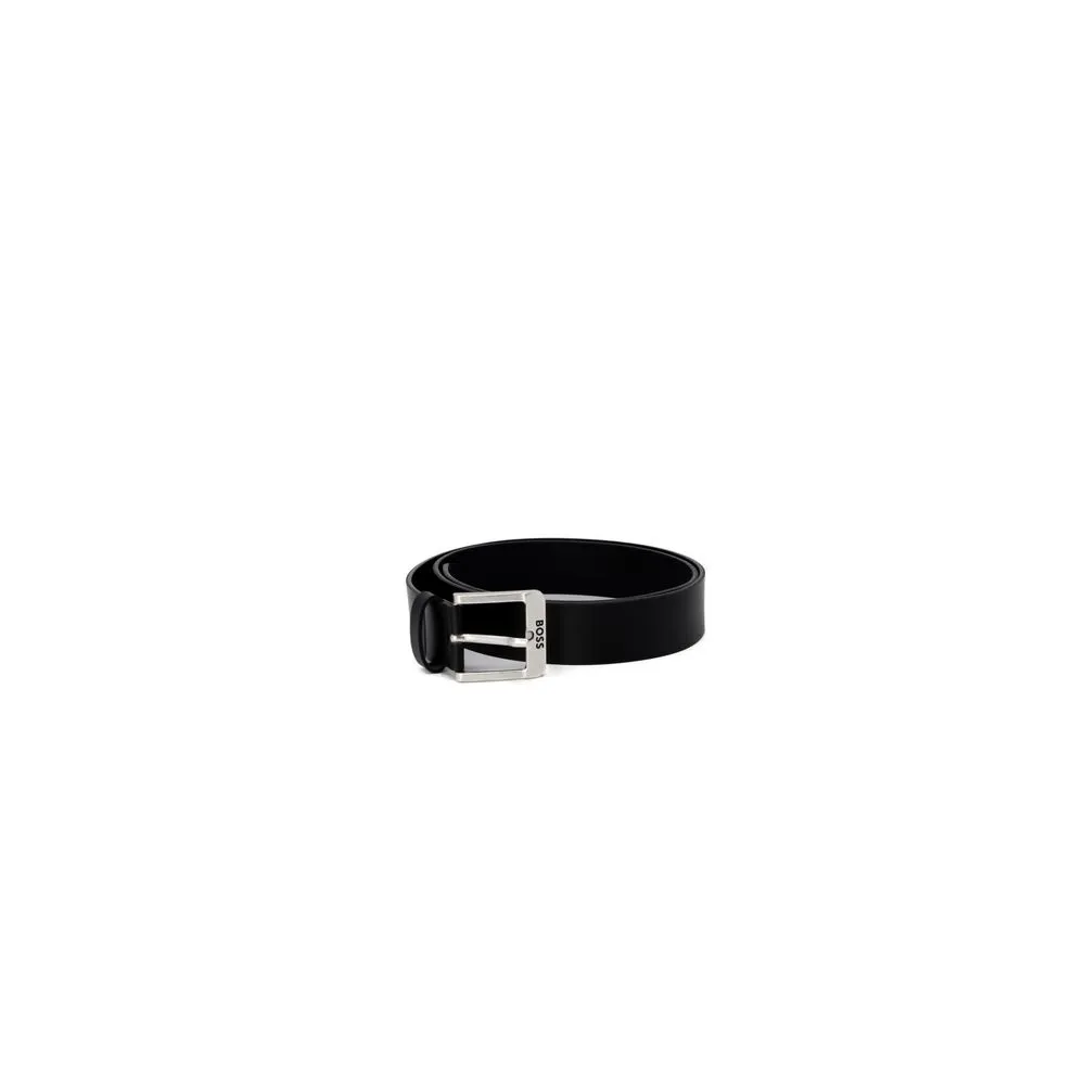 Hugo Boss Men's Black Leather Belt