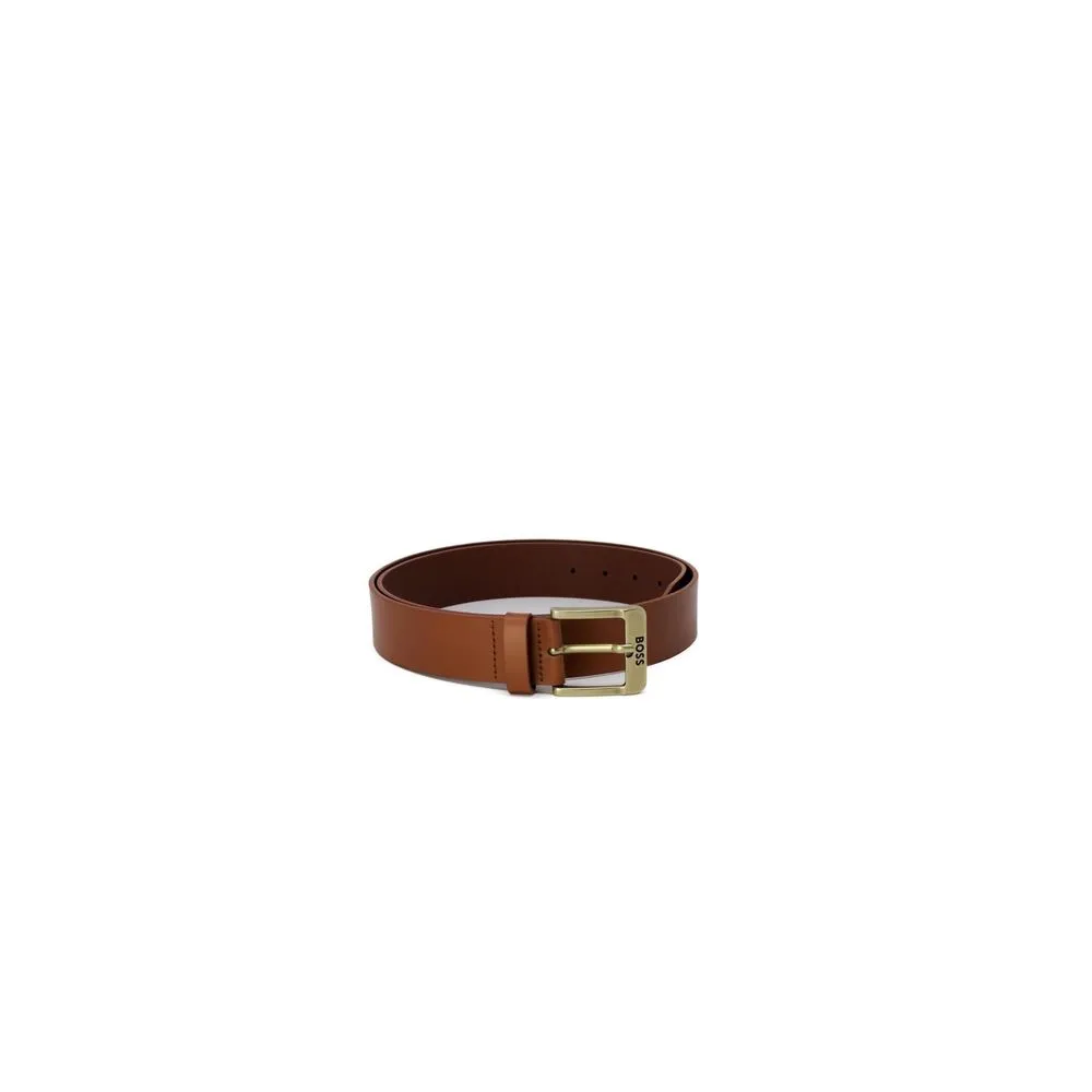 Hugo Boss Men's Beige Leather Belt