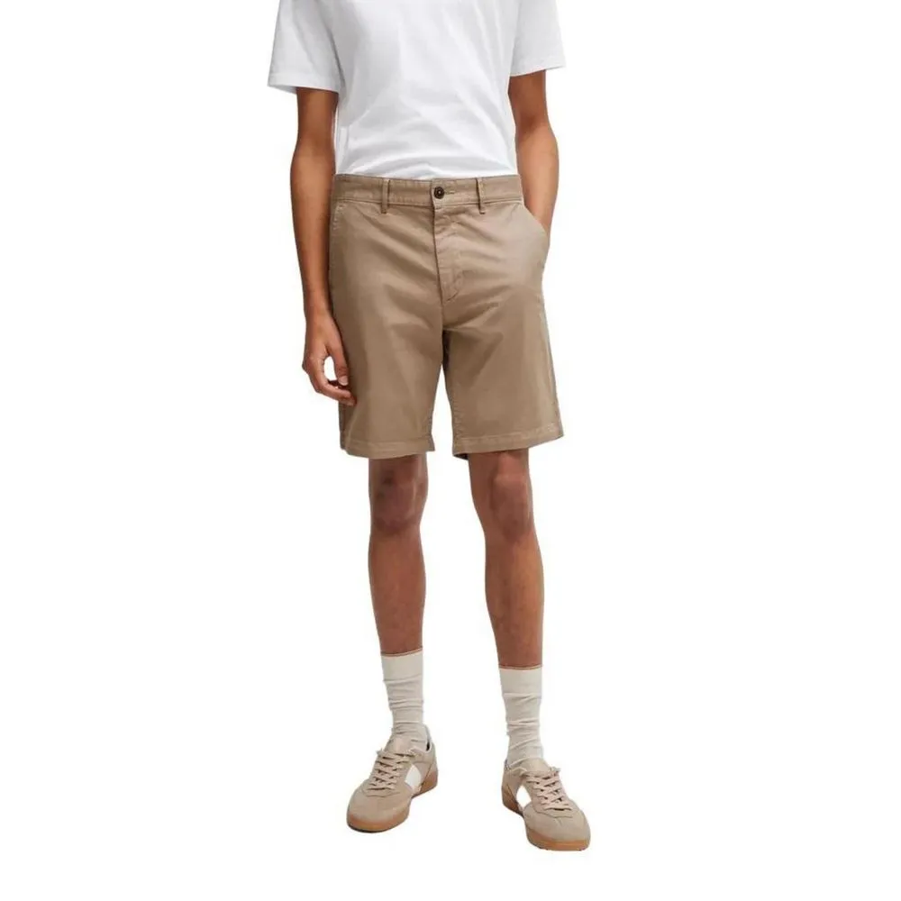 Hugo Boss Men's Beige Cotton Short