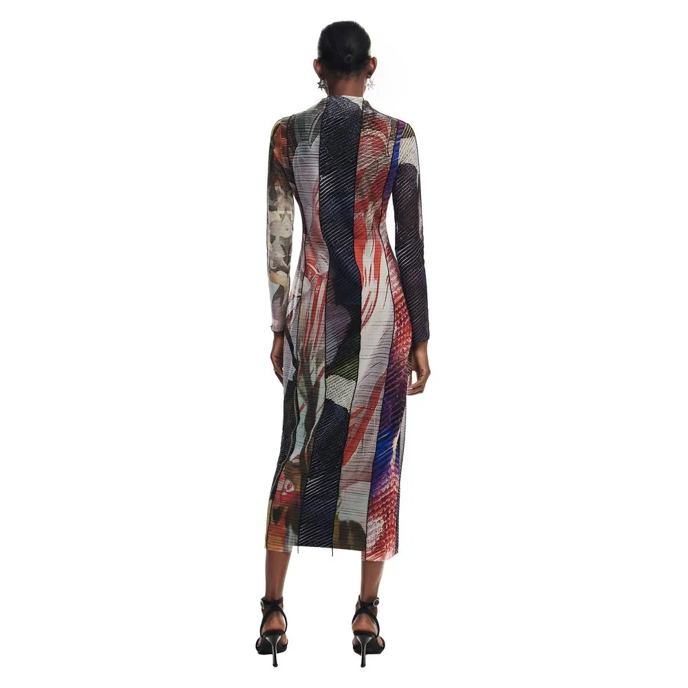 Desigual Women's Green Polyester Dress