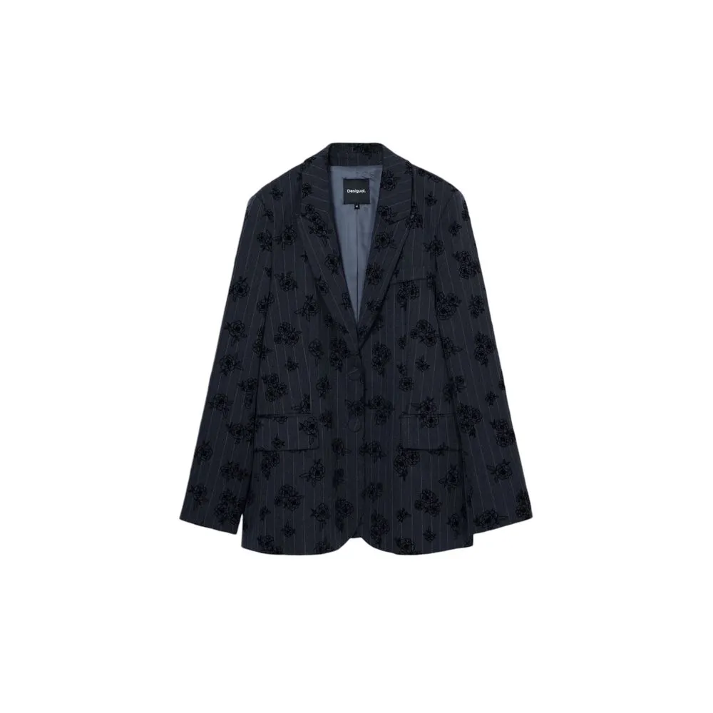 Desigual Women's Gray Polyester Suits & Blazer