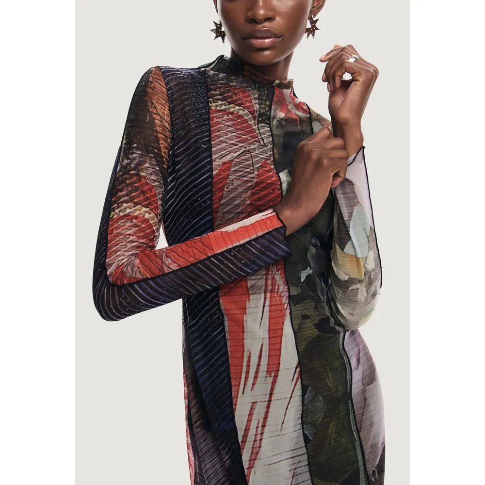 Desigual Women's Green Polyester Dress