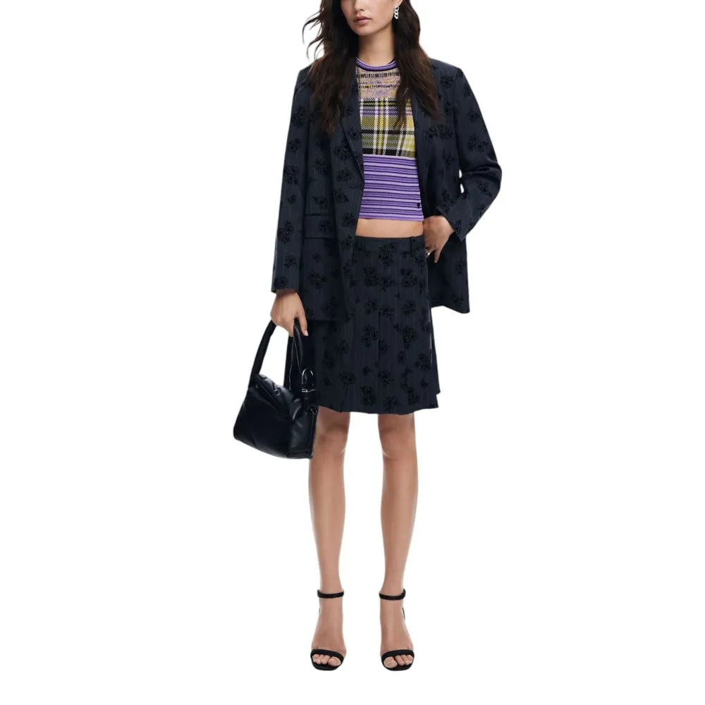 Desigual Women's Gray Polyester Suits & Blazer