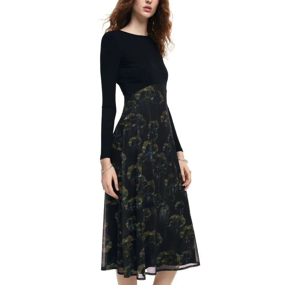 Desigual Women's Black Viscose Dress