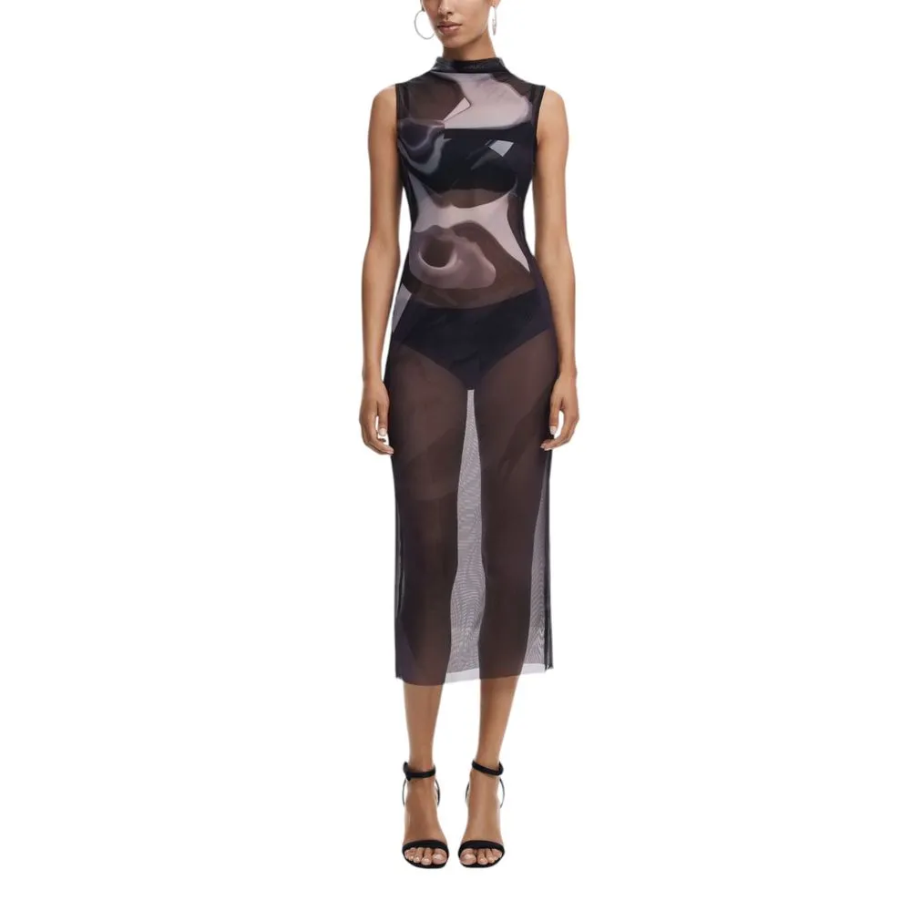 Desigual Women's Gray Polyester Dress