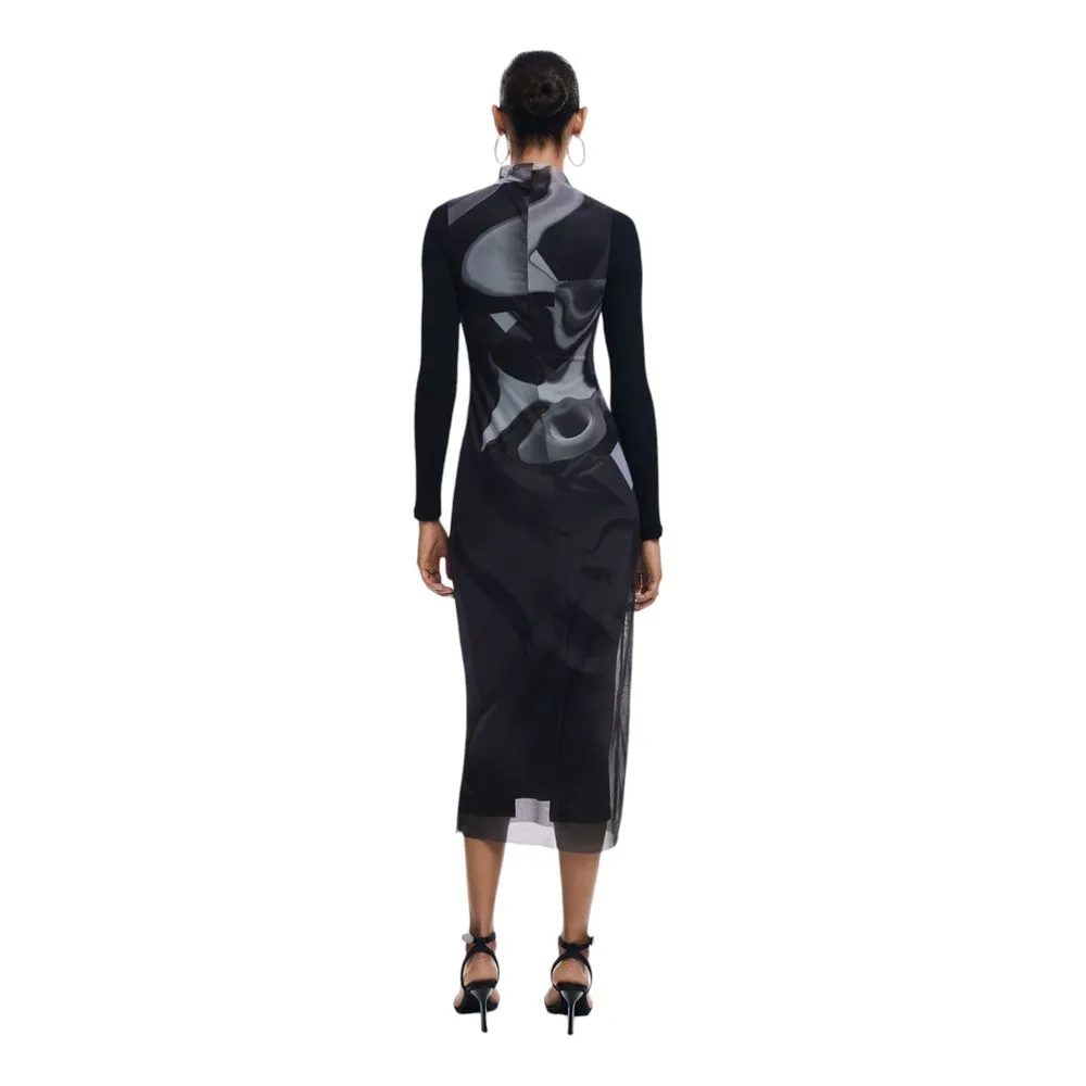 Desigual Women's Gray Polyester Dress