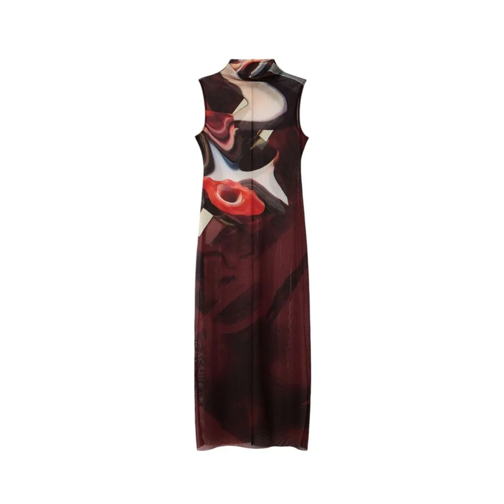 Desigual Women's Brown Polyester Dress