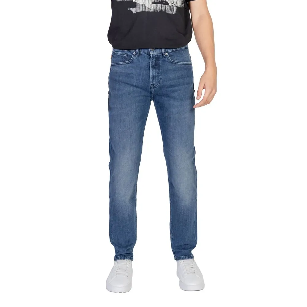 Hugo Boss Men's Blue Cotton Jeans & Pant
