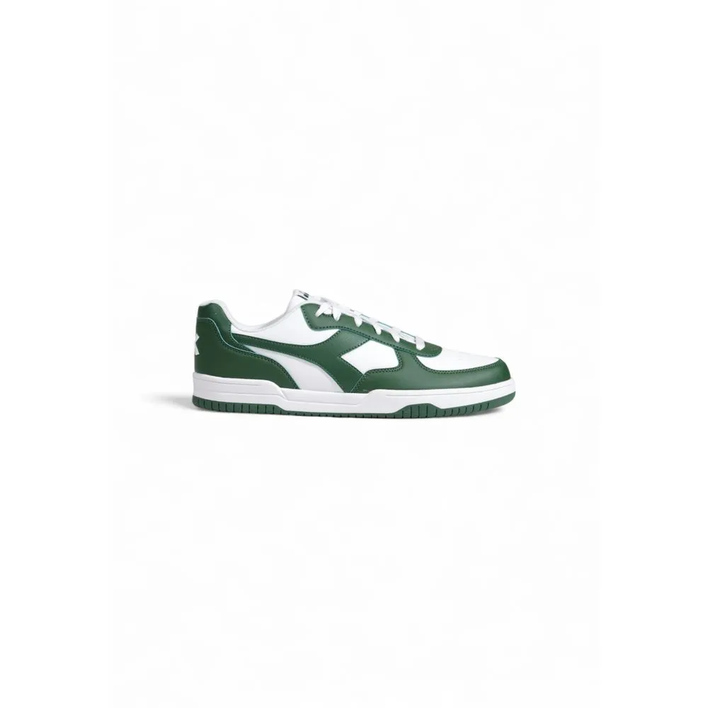 Diadora Men's Green Leather Leather Sneaker