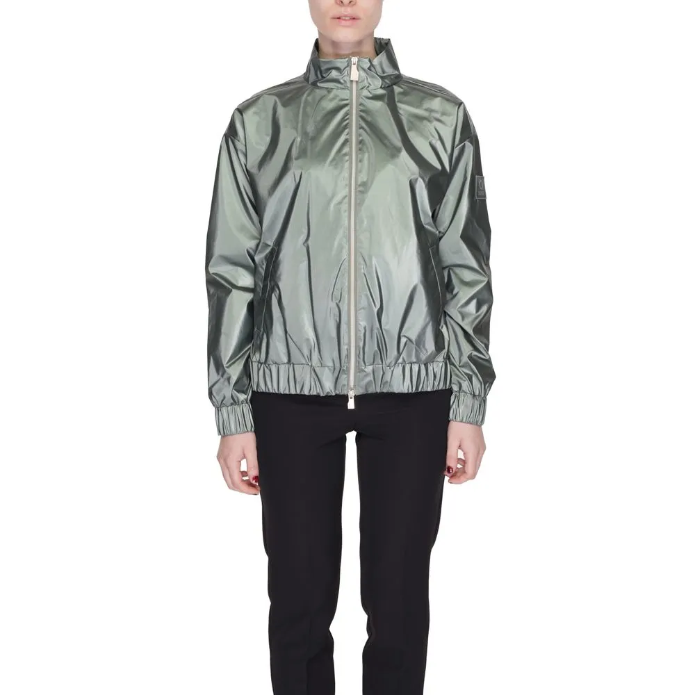 Suns Women's Green Polyester Jackets & Coat