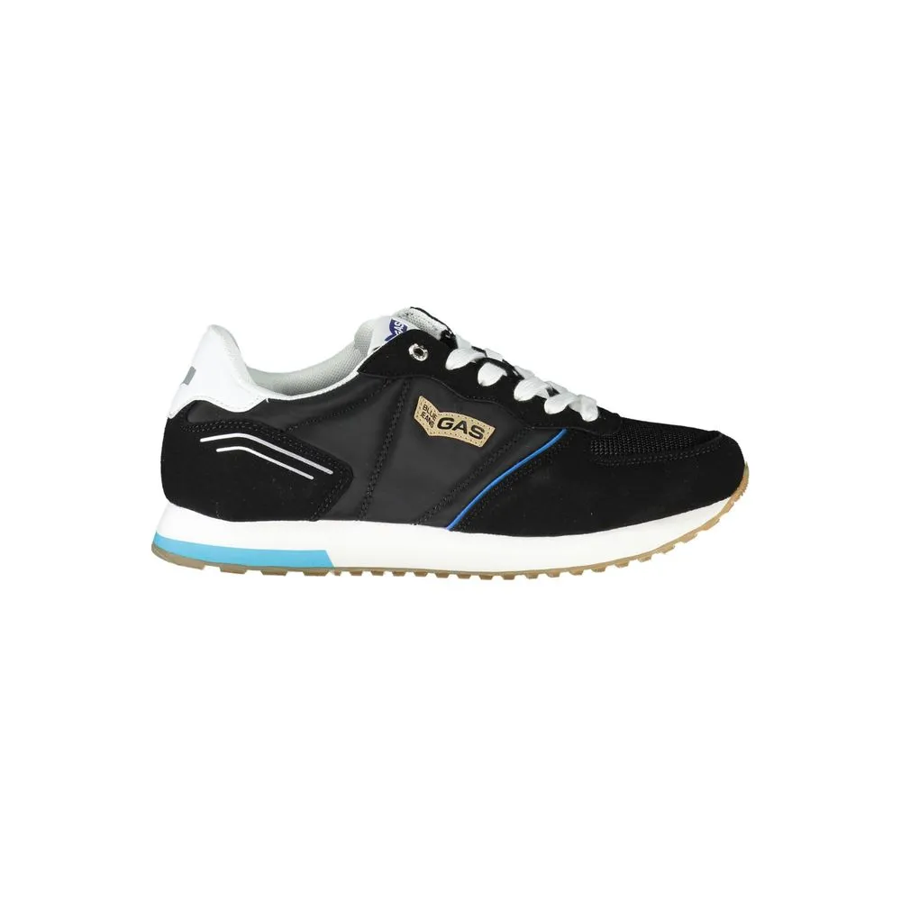 Gas Men's Black Polyester Sneaker
