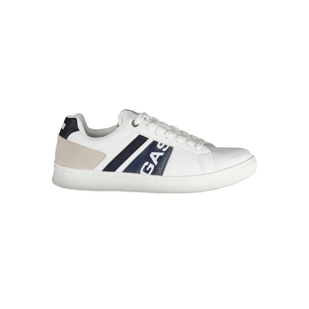 Gas Men's White Artificial Leather Sneaker